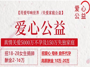 荔浦捐卵助孕生子 爱心志愿者招募